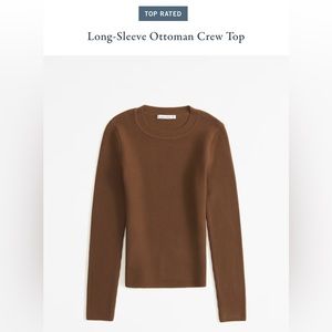 Long-Sleeve Ottoman Crew Top